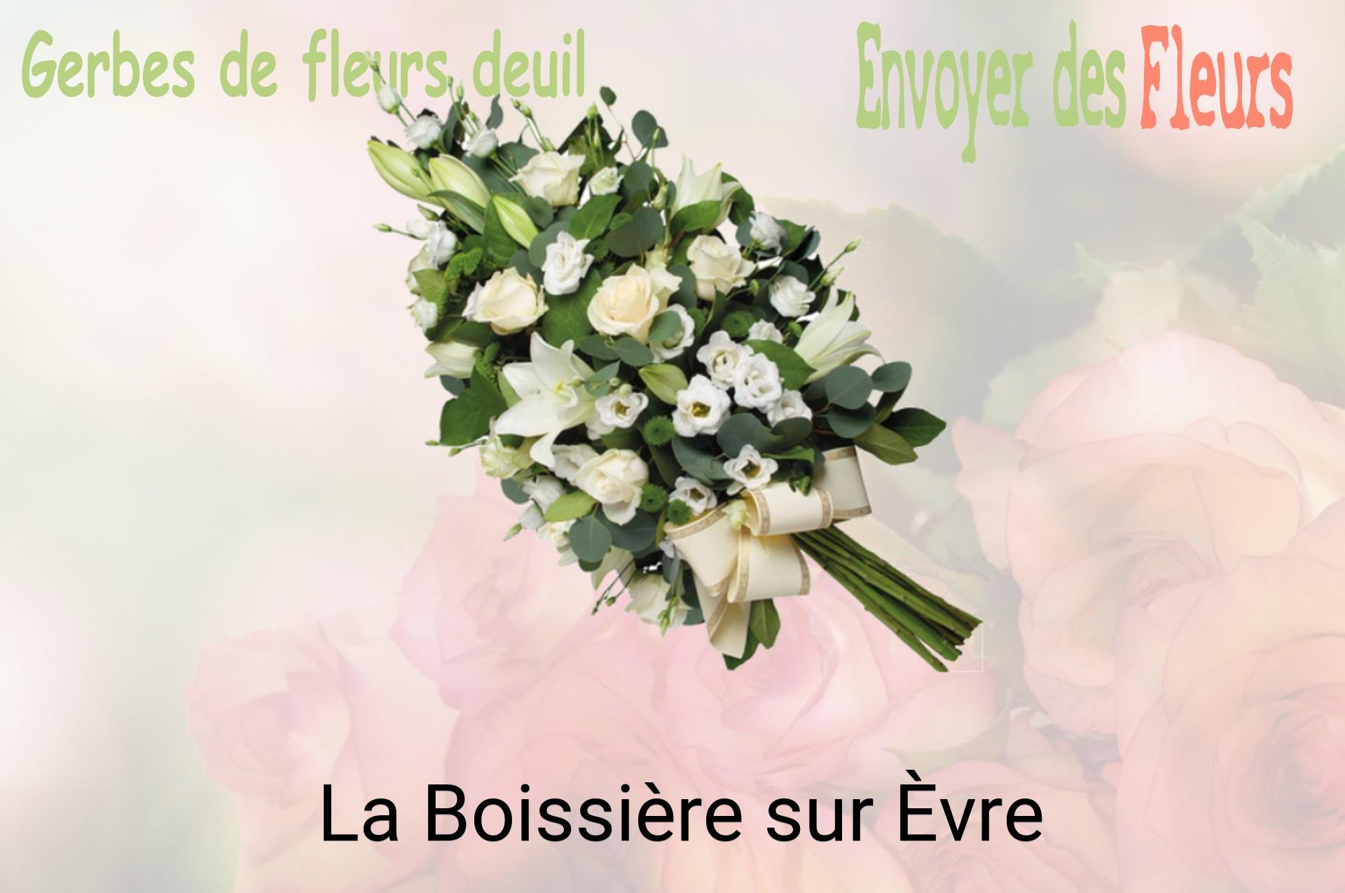 Gerbe de fleurs de deuil livrée à La Boissière-sur-Èvre